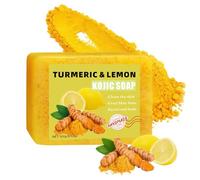 Sapone Doccia Solido, Gel Doccia Di Vitamina C Sapone Con Limone E Curcuma Per Sbiancamento Viso E Corpo 100 g