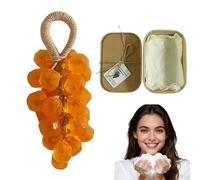 Sapone d'uva di, sapone d'uva su una corda, personalizzato originale fatto a mano, sapone di pulizia delicato, pelle liscia, lavare le mani e il bagno (Marigold)