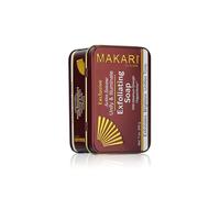 Sapone Esfoliante e Rischiarante Exclusive Makari con Organiclarine™ (200g) - Avanzato Trattamento Attivo Schiarente per Macchie Nere, Cicatrici da Acne, Macchie Solari, Smagliature e Iperpigmentazion