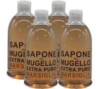 Sapone Extra Puro,Marsiglia - 4 confezioni da 1 litro