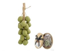 Sapone fatto a mano all'uva su corde, sapone da bagno per viso e corpo, sapone naturale delicato con scatola, regalo decorativo per uomini e donne, da appendere per cucina o bagno