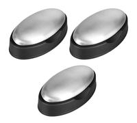 Sapone in Acciaio Inossidabile, 2/3 Pezzi Saponetta con Supporto, Saponi Gadget da Cucina per Rimuovere l'odore di Pesce, Aglio, Cipolla dalle Mani