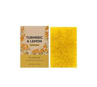 Sapone lenitivo illuminante alla curcuma e limone - Lenisce la pelle scottata dal sole per un aspetto radioso, adatto alla cura quotidiana di viso e corpo, 100 g / 3,53 oz