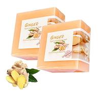 Sapone Linfatico Detox allo Zenzero, Drenaggio Linfatico allo Zenzero, Sapone Linfatico alla Curcuma per Collo Ascella Anti Gonfiore, Rimuove i Linfonodi Grasso Ascellare (2 pezzi)