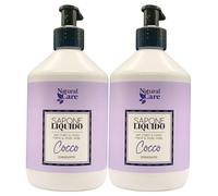 Sapone Liquido Idratante, Per Mani e Corpo. Grazie Alla Sua Ricca Formulazione, Rende La Pelle Idratata In Profondità e Delicatamente Profumata 500ml (2 Flaconi, COCCO)
