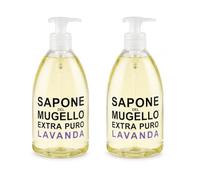 Sapone Liquido Mani e Corpo con Dosatore, Detergente Delicato Profumato alla Lavanda, Dispenser a Pompa per Uso Quotidiano, Pelle Morbida - 2 Flacone da 500ml
