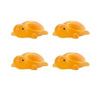 Sapone Little Turtle Ingredienti Naturali 4pcs Olio Essenziale Fatto a Mano per Bambini Idratante in Carino Mini Forma Pulizia Delicata con Profumo Lenitivo Divertente Giallo