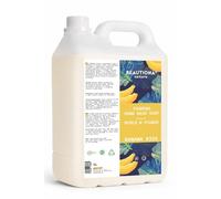 Sapone Mousse Banana 5L - Ricarica per dispenser di sapone schiumogeno | Sapone liquido mani & corpo | Formula delicata, non secca la pelle | Casa, ufficio, scuola & ristorazione