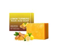 Sapone Naturale All‘Acido Kojico Con Limone E Curcuma, Per Una Pelle Sfavillante Uniforme E Luminosa, Aiuta A Ridurre Le Macchie Scure Visibili E Promuove Una Carnagione Levigata