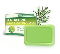 Sapone naturale biologico fatto a mano, sapone all'olio essenziale di tea tree, detergente corpo lenitivo e idratante per una pelle sana e pulita, idrata a freddo, adatto per viso e corpo