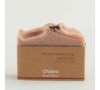 Sapone naturale Chakra - Melograno e Ibisco 120 g Standard - Rinfrescante e idratante, saponetta solida, efficace rinnovamento della pelle, adatto per l'uso su mani e corpo