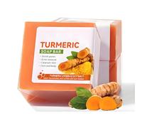 Sapone naturale di curcuma, barra di sapone fatta a mano di curcuma pura per il viso e il corpo, correttore rimuovere acne punti neri, idratante cancellare le linee sottili, rassodante