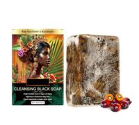 Sapone Nero Africano Biologico Fatto A Mano, Sapone Naturale può Essere Utilizzato per la Cura della Pelle, Idrata E Riequilibra La Pelle Grassa