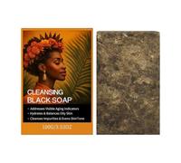 Sapone Nero Africano Crudo Biologico, Con Idrata E Riequilibra La Pelle Grassa, 100g, Sapone Nero Marocchino, Barra Detergente Viso Corpo, Miglioramento Del Uniforme, Per Adulti Adolescenti Anzia