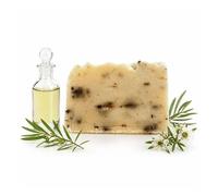 Sapone per albero del tè artigianale e vegano - Sapone viso, mani e corpo | antibatterico, purificante e biodegradabile, realizzato in Spagna con ingredienti naturali, 100 g (1, albero del tè)