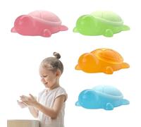 Sapone per bambini naturale 4X - Sapone a forma di tartaruga | 4X Turtle-Shaped Natural Soap for Bathing with Ingredienti, Lavaggio a mano viso, Little Turtle Soap | Viaggio Giardino dei Bambini