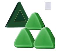 Sapone per capelli Cypress Leaf, shampoo solido Nature Triangle, naturale e biologico a base di piante, lenisce e rinforza i capelli (3pcs)