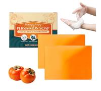Sapone per la rimozione dell'odore del corpo, 2 pezzi di sapone naturale Presimmon Soap Bar per la pulizia e la cura della pelle del corpo, idratante e schiarente sapone da bagno, peeling, cosmetico