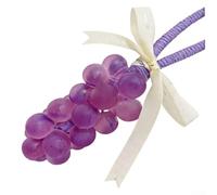 Sapone per le mani a forma di uva artificiale, per bar profumato alla frutta decorativa effetto cristallo, decorazione unica per il bagno, saponetta artigianale fatta a mano con design a uva viola (1)