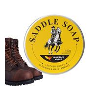 Sapone per Sella - Balsamo per Pulizia Stivali 100 G | Crema per Rimozione Macchie dal Cuoio,per Cavalieri Appassionati Auto Mobili Giacche Borse Proprietari Casa Collezionisti Selle Scarpe