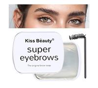 Sapone per sopracciglia, balsamo trasparente 3D Feathery Brows, sapone impermeabile per acconciatura sopracciglia con spazzola, cera per sopracciglia più piena e spessa