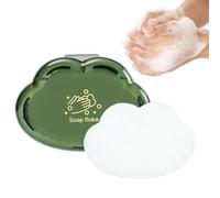 Sapone portatile di carta - 50 pezzi / scatola per viaggi, detergenti per esterni, schiuma a disco per escursioni, picnic, zaino, campeggio, scatola da viaggio, 50 pezzi