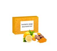 Sapone sbiancante al limone, pulizia profonda, idratante, luminoso, per grassi, secchi, sensibili, viso e corpo e corpo della mano ascella (1 pezzi)