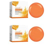 Sapone sbiancante alla vitamina C, saponi per la pulizia profonda della melanina, intasamento sul viso, riduce e previene la formazione di acne (2 pezzi)