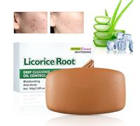 Sapone sbiancante, radice di liquirizia, sapone idratante, fatto a mano, per pelli sensibili, mirato contro la pelle opaca, peeling delicato, scrub per il corpo