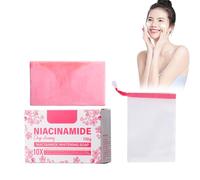 Sapone Sbiancante, Whitening Soap Sapone Sbiancante 110g con Retina, Detergente Illuminante, Regola il Sebo e Idrata la Pelle