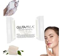 Sapone schiarente al latte, sapone al latte, sapone per il viso, saponetta, sapone sbiancante in crema, sapone schiarente intensivo premium, per esfoliazione di viso e corpo (1 pezzi)
