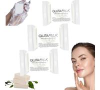 Sapone schiarente al latte, sapone al latte, sapone per il viso, saponetta, sapone sbiancante in crema, sapone schiarente intensivo premium, per esfoliazione di viso e corpo (3 pezzi)