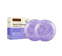 Sapone Shampoo Alla Lavanda Antiforfora & Anti-Prurito - 2 Pezzi - Idratante E Nutriente per Capelli E Cuoio Capelluto - Ingredienti Naturali E Oli Essenziali - Compatto E Ideale per Viaggiare