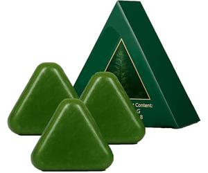 Sapone shampoo all'erba di Usman detergente profondo, shampoo solido per la salute del cuoio capelluto, sapone shampoo solido Nature Triangle per la crescita dei capelli, adatto a tutti i tipi di cape