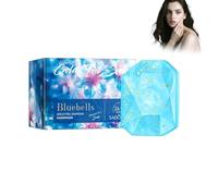 Sapone Solido Carillon Di Vento Blu 100g, Sapone per Il Corpo Con Oli Essenziali, Premium, Saponetta Naturale Come Gel Doccia Solido, Rinfrescante Anche per La Pelle Secca