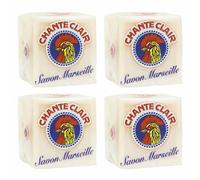Sapone Solido Marsiglia, 250 Grammi, Confezione da 4, Barra, Tensioattivi Vegetali, Profumo Lavanda, Privo di Nichel