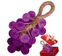 Sapone su corda - 25 pezzi 3D Grape Cluster Saponi fatti a mano | Shampoo solido e bagnoschiuma | Profumo rosa, lavanda | Matrimonio, Viaggi, confezione regalo