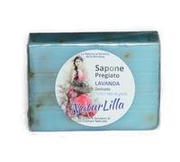 Sapone Vegetale alla Lavanda NaturLilla - 2 Pezzi da 100g | Delicato, Nutriente, Emolliente | Con Olio Essenziale di Lavanda, Olio di Cocco e Oliva | Per Pelli Sensibili, Secche