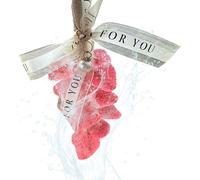 Sapone viso a forma di fragola,Sapone a corda per pelle sensibile | Detergente illuminante estetico per pelle mani uomini donne bagno decorativo