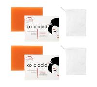 Sapone viso acido kojico - Sapone sbiancante della pelle - Smacchiatore scuro per viso e corpo - Equilibria il tono della pelle riduce l'acne opacità dello sporco ripristina l'elasticità