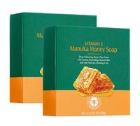 Sapone Viso E Corpo Al Honey E Vitamina E | Idratante, Nutriente E Pulizia Profonda | Con Acido Ialuronico, Olio Di Cocco | Pack Da 2 Pezzi