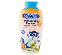 SapoNello - Bagnodoccia Shampoo Albicocca, Formula No Lacrime, Pelle Idratata - 400 ml