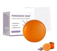 Saponetta al cachi e lavanda per anziani, sapone purificante e deodorante al cachi con rete schiumogena, elimina gli odori e deterge delicatamente ogni giorno