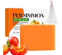 Saponetta al cachi - Sapone naturale giapponese al cachi per combattere gli odori corporei, detergente idratante per viso e corpo, delicato su tutti i tipi di pelle,1pc