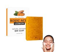 Saponetta Alla Curcuma,Natural Ginger Bar Sapone,Detergente per il Viso Solido, Nutre e Hidrata, Blanquea e Ilumina la Piel, Elimina las Manchas