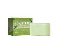 Saponetta all'olio 'albero del tè per la pulizia profonda della pelle secca, lenitiva per l'odore del corpo