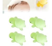 Saponetta All'Olio Essenziale Fatta A Mano Little Turtle, 4 Pezzi Mini Saponetta Da Bagno Idratante A Forma Di Tartaruga, Fragranza Naturale E Detergente Delicato Per Mani E Viso (Verde 4 pezzi)