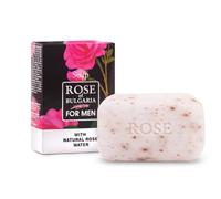 Saponetta da uomo con acqua di rose 100 g detergente e rinfrescante