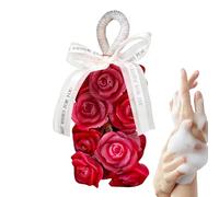Saponetta decorativa a forma di grappolo di rose, per rimuovere sporco e sporco, perfetta per casa, hotel o appartamento, per inaugurazione della casa, compleanno, Natale, festa della mamma