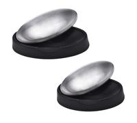 Saponetta in Acciaio Inox, Saponetta Odore in Acciaio Inox, Sapone Inox Antiodore, Barra di Sapone in Acciaio Inossidabile con Supporto, Eliminare L'odore di Pesce, Cipolla e Aglio dalle Mani